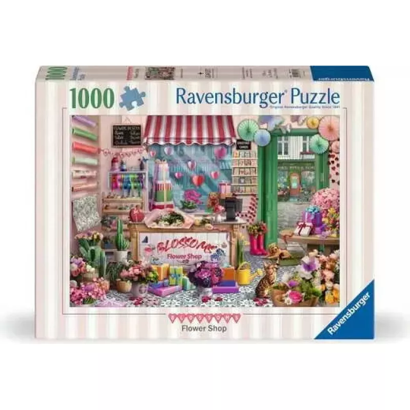 Dėlionė Ravensburger Blossoms Flower Shop 1000 dalių, 700 mm plotis