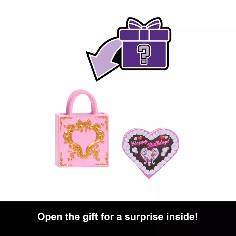 Lėlė MATTEL Monster High Scary Sweet Birthday Cupid Asteria – kolekcinė mados lėlė, lankstoma, teminė apranga