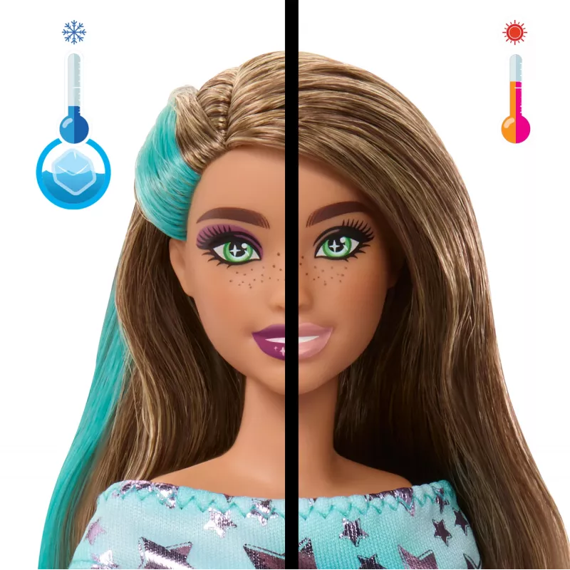 Barbie Party Unboxed augintinio gimtadienio serijos lėlė ir aksesuarai, „Party Stars“ rinkinys su 10 staigmenų