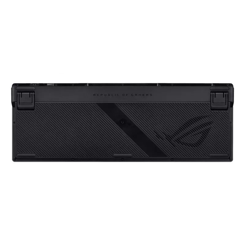 Mechaninė žaidimų klaviatūra ASUS ROG Azoth 96 HE — 96% QWERTZ, USB + RF belaidis + Bluetooth, magnetiniai-mechaniniai jungikliai, RGB, juoda