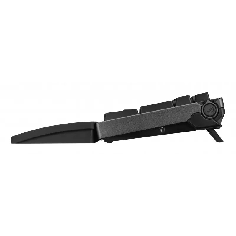 Mechaninė žaidimų klaviatūra ASUS ROG Azoth 96 HE — 96% QWERTZ, USB + RF belaidis + Bluetooth, magnetiniai-mechaniniai jungikliai, RGB, juoda