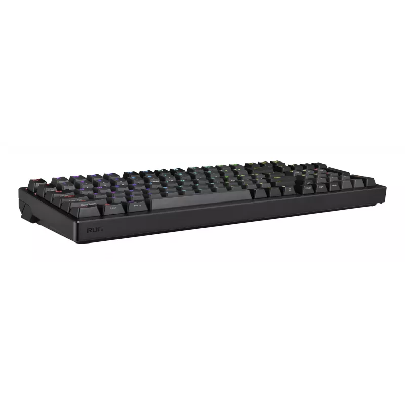 Mechaninė žaidimų klaviatūra ASUS ROG Azoth 96 HE — 96% QWERTZ, USB + RF belaidis + Bluetooth, magnetiniai-mechaniniai jungikliai, RGB, juoda