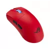 ASUS ROG Harpe II Ace RED pelė, skirta žaidimams, dešiniarankė, RF belaidė + Bluetooth + USB Type-A, optinė, 42000 DPI