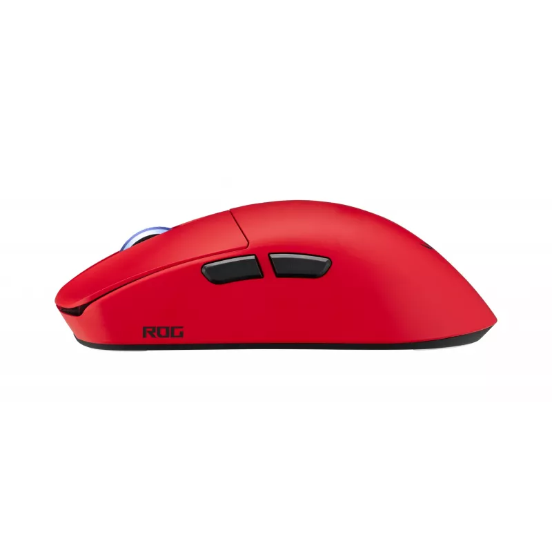 ASUS ROG Harpe II Ace RED pelė, skirta žaidimams, dešiniarankė, RF belaidė + Bluetooth + USB Type-A, optinė, 42000 DPI