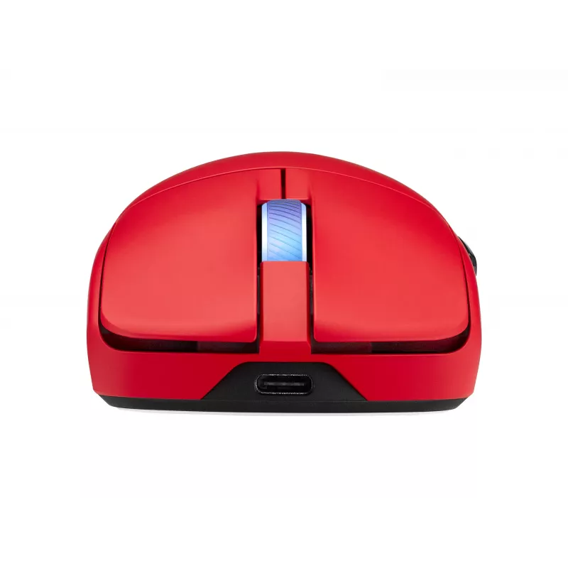 ASUS ROG Harpe II Ace RED pelė, skirta žaidimams, dešiniarankė, RF belaidė + Bluetooth + USB Type-A, optinė, 42000 DPI