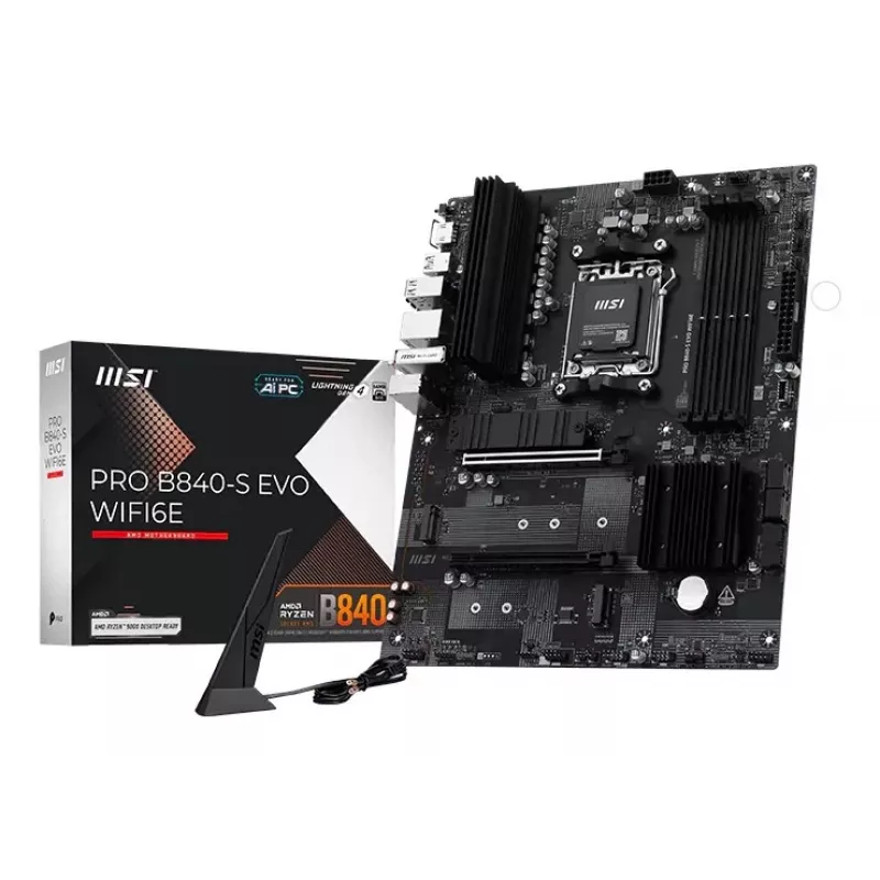 MSI Pro B840-S EVO WIFI6E AMD B840 Socket AM5 ATX