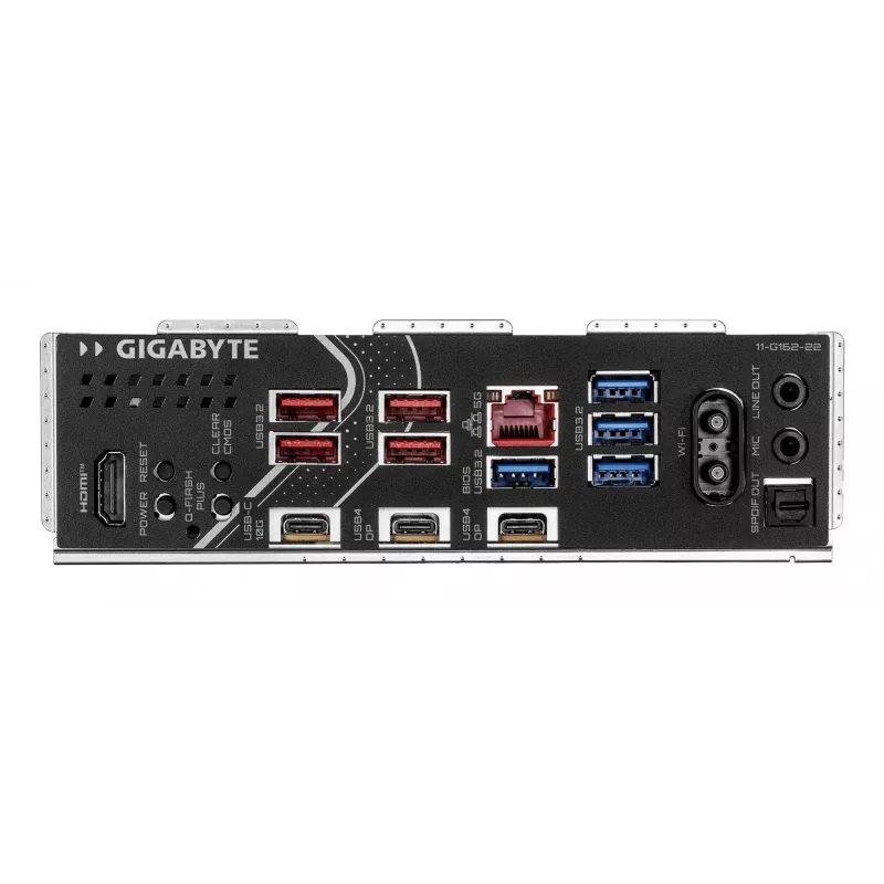 GIGABYTE X870E EAGLE X3D WIFI7 pagrindinė plokštė – palaiko AMD Ryzen 9000 procesorius, 14+2+2 fazių skaitmeninis VRM, iki 9000 Hz DDR5 (OC), 1xPCIe 5.0 + 3xPCIe 4.0, Wi-Fi 7, 5GbE LAN, USB 4