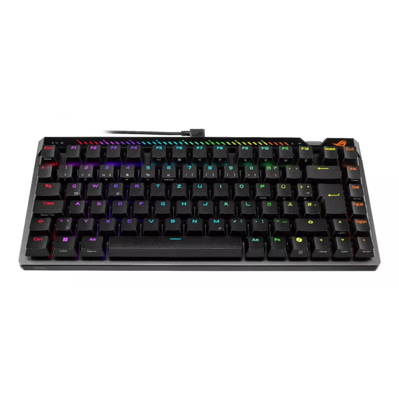 Mechaninė žaidimų klaviatūra ASUS ROG Falchion Ace 75% — USB, magnetiniai-mechaniniai jungikliai, RGB, juoda