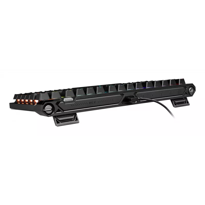 Mechaninė žaidimų klaviatūra ASUS ROG Falchion Ace 75% — USB, magnetiniai-mechaniniai jungikliai, RGB, juoda