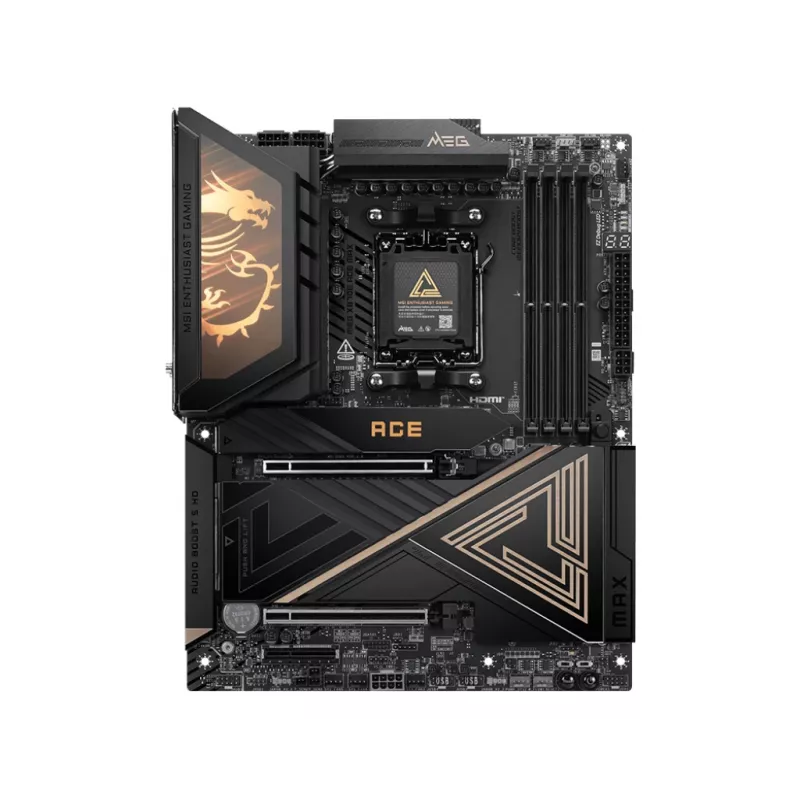 Pagrindinė plokštė MSI MEG X870E ACE MAX AM5 su 4x DDR5, 4x SATA, 5x M.2 (7E85-001R)