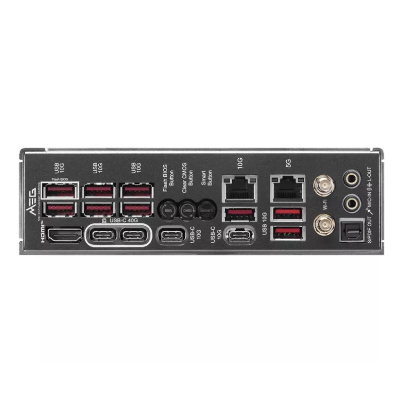 Pagrindinė plokštė MSI MEG X870E ACE MAX AM5 su 4x DDR5, 4x SATA, 5x M.2 (7E85-001R)