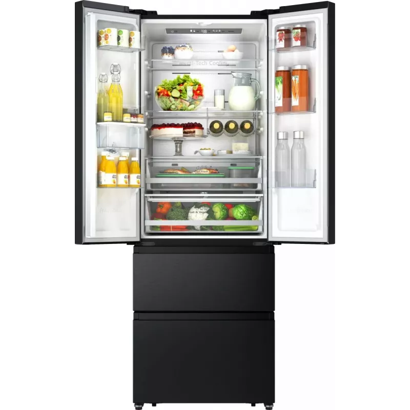 Hisense RF632N4WFE šaldomas šaldytuvas Free standing 485 l juodas