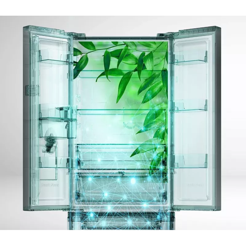 Hisense RF632N4WFE šaldomas šaldytuvas Free standing 485 l juodas