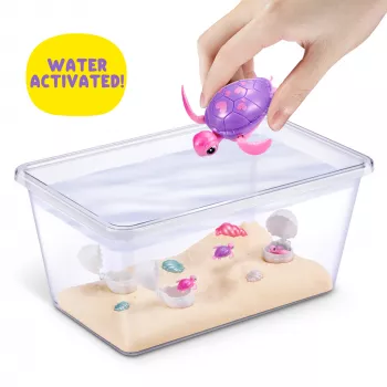 Zuru Pets Alive Mommy Turtle Surprise interaktyvus žaislas, įvairiaspalvis, LR44 baterija