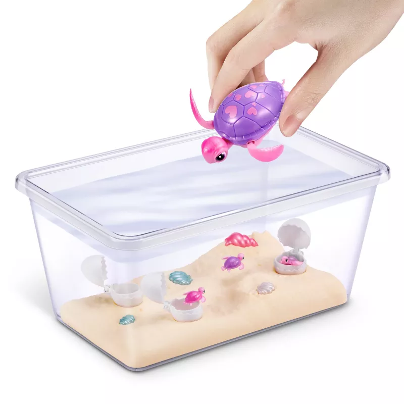 Zuru Pets Alive Mommy Turtle Surprise interaktyvus žaislas, įvairiaspalvis, LR44 baterija