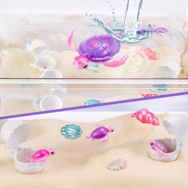 Zuru Pets Alive Mommy Turtle Surprise interaktyvus žaislas, įvairiaspalvis, LR44 baterija