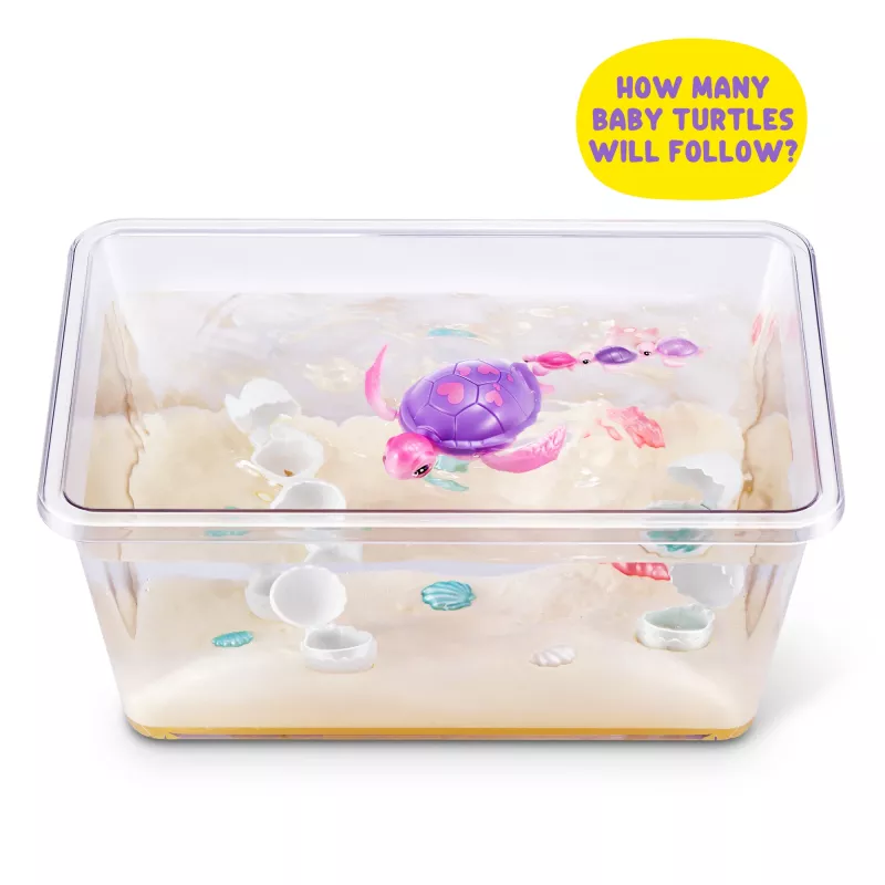 Zuru Pets Alive Mommy Turtle Surprise interaktyvus žaislas, įvairiaspalvis, LR44 baterija
