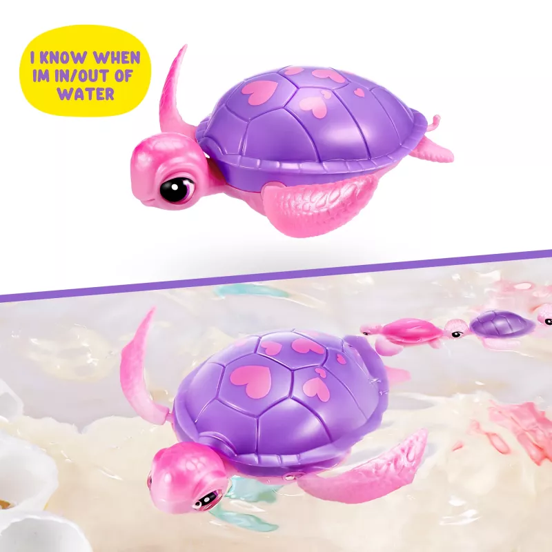 Zuru Pets Alive Mommy Turtle Surprise interaktyvus žaislas, įvairiaspalvis, LR44 baterija