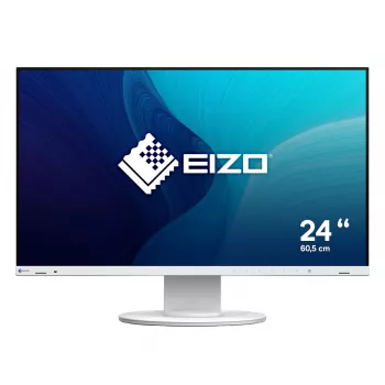 Kompiuterio monitorius EIZO FlexScan EV2400R-WT — 23,8 col. (60,5 cm) Full HD IPS, 1920×1080, 5 ms, USB šakotuvas, garsiakalbiai, reguliuojamas aukštis, VESA, baltas