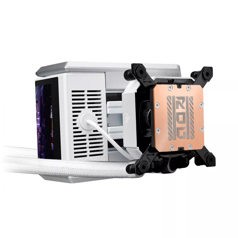 „ASUS ROG RYUO IV 360 ARGB WHT“ – vientisas skysčio aušintuvas, 360 mm radiatorius, 120 mm ventiliatoriai, baltos spalvos