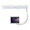 „ASUS ROG RYUO IV 360 ARGB WHT“ – vientisas skysčio aušintuvas, 360 mm radiatorius, 120 mm ventiliatoriai, baltos spalvos