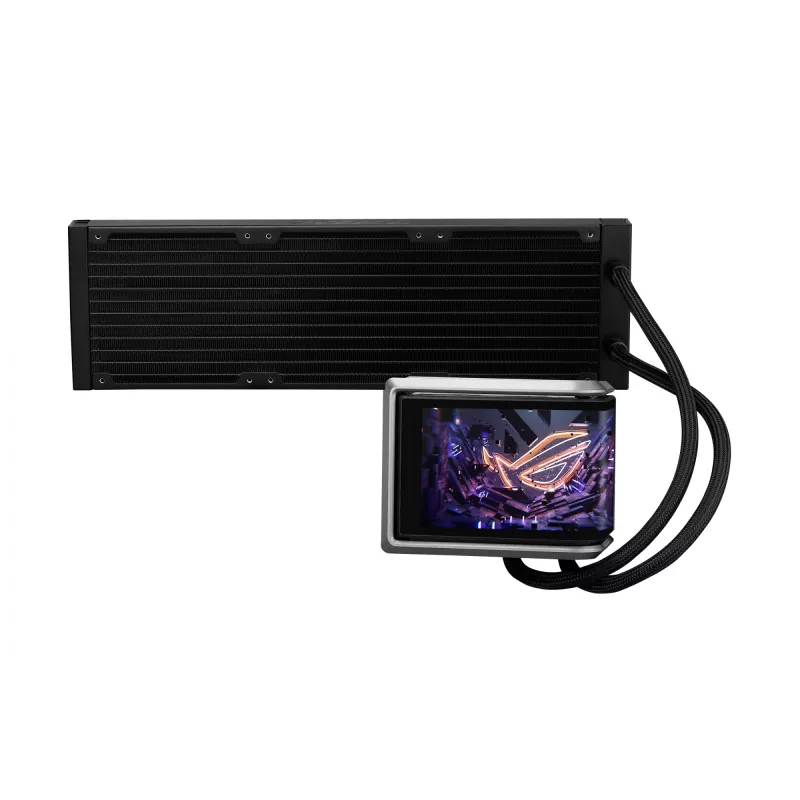 All-in-one skystas aušintuvas ASUS ROG RYUO IV 360 ARGB — 360 mm radiatorius, 120 mm ventiliatoriai, juoda