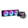 All-in-one skystas aušintuvas ASUS ROG RYUO IV 360 ARGB — 360 mm radiatorius, 120 mm ventiliatoriai, juoda