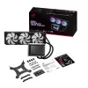 All-in-one skystas aušintuvas ASUS ROG RYUO IV 360 ARGB — 360 mm radiatorius, 120 mm ventiliatoriai, juoda