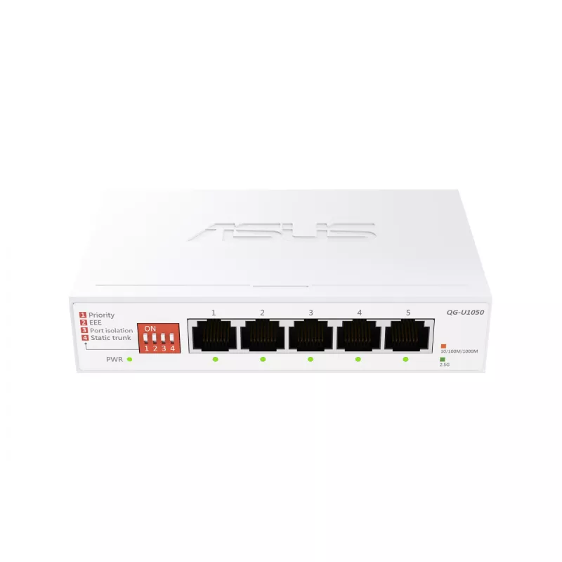 ASUS QG-U1050 Nevaldomas 2.5G Ethernet (100/1000/2500) Baltas