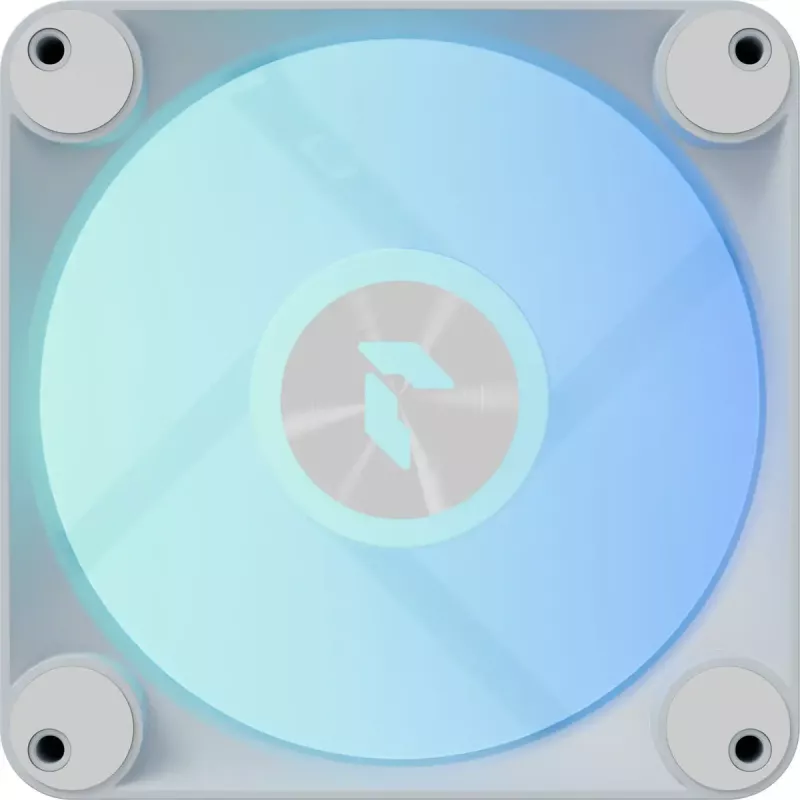 APNX FP1-R 120 mm korpuso ventiliatorius 3 vnt. pakuotė su atvirkštiniu oro srautu, baltas