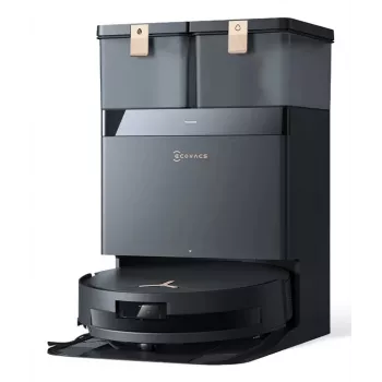 Robot dulkių siurblys Ecovacs Deebot T50 MAX PRO OMNI Gen2 – 3000 Pa siurbimo galia, 180 min veikimo laikas, juodas