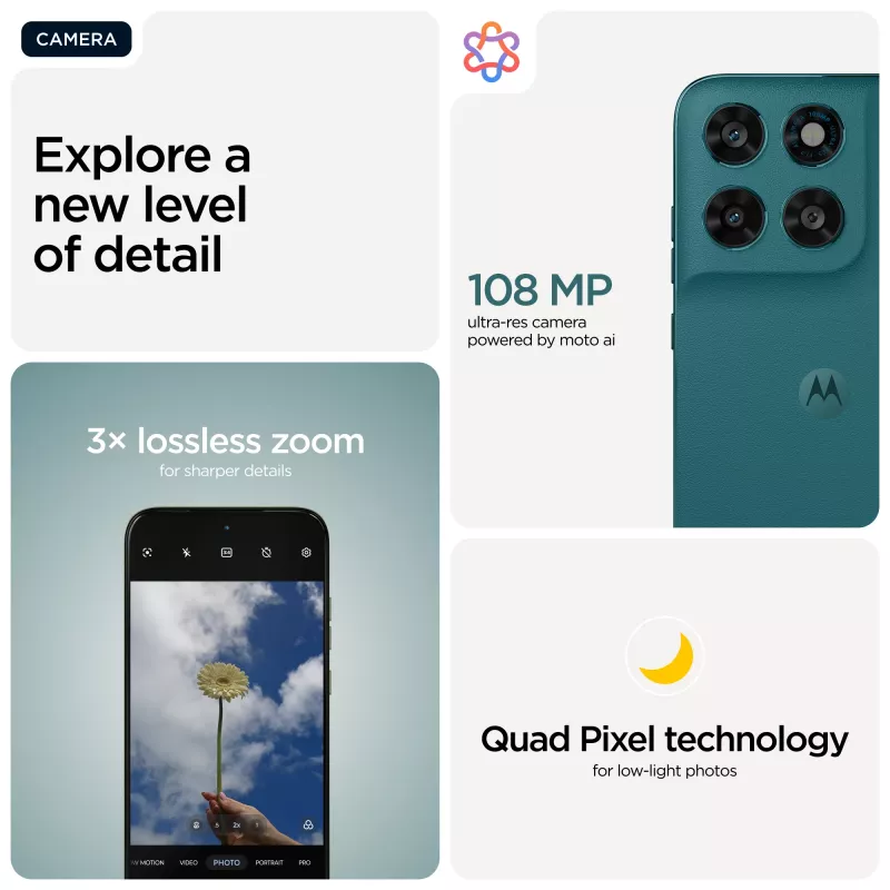 Motorola moto g77 17.3 cm (6.8 col.) Hybrid Dual SIM Android 16.0 5G USB Type-C 8 GB 256 GB 5200 mAh žalia