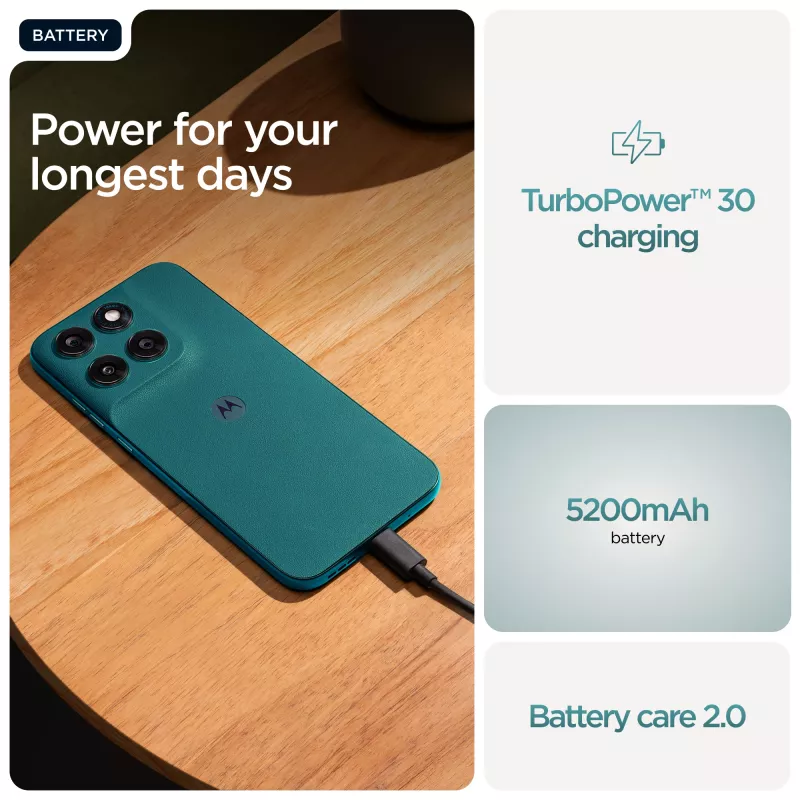Motorola moto g77 17.3 cm (6.8 col.) Hybrid Dual SIM Android 16.0 5G USB Type-C 8 GB 256 GB 5200 mAh žalia