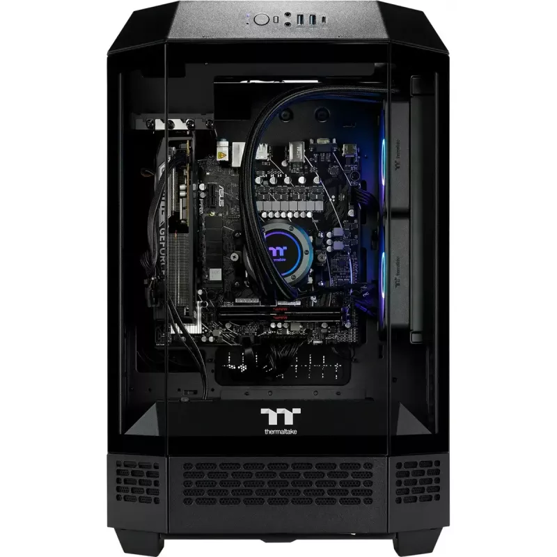 Stalinis kompiuteris THERMALTAKE FTW T300 5060 juodas/skaidrus, Windows 11 Pro
