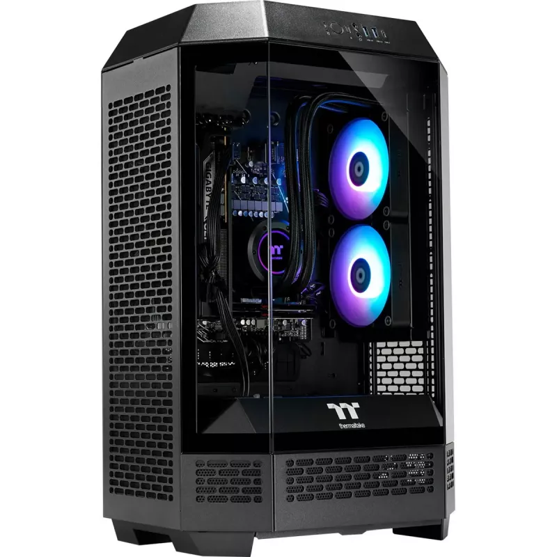 Stalinis kompiuteris THERMALTAKE FTW T300 5060 juodas/skaidrus, Windows 11 Pro