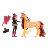Unicorn Academy, Valentina & Cinder Power of Friendship rinkinys, velykinių dovanų idėja, lėlės ir vienaragių žaislai, permatomas balnas ir 2 galios priedai
