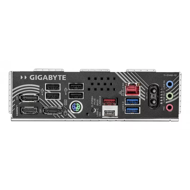 Pagrindinė plokštė GIGABYTE B850M EAGLE WIFI7 — Micro ATX, lizdas AM5, AMD B850, DDR5 iki 8200 MHz (O.C.), 4 DIMM, PCIe 5.0, „Wi‑Fi 7“, 2,5 GbE