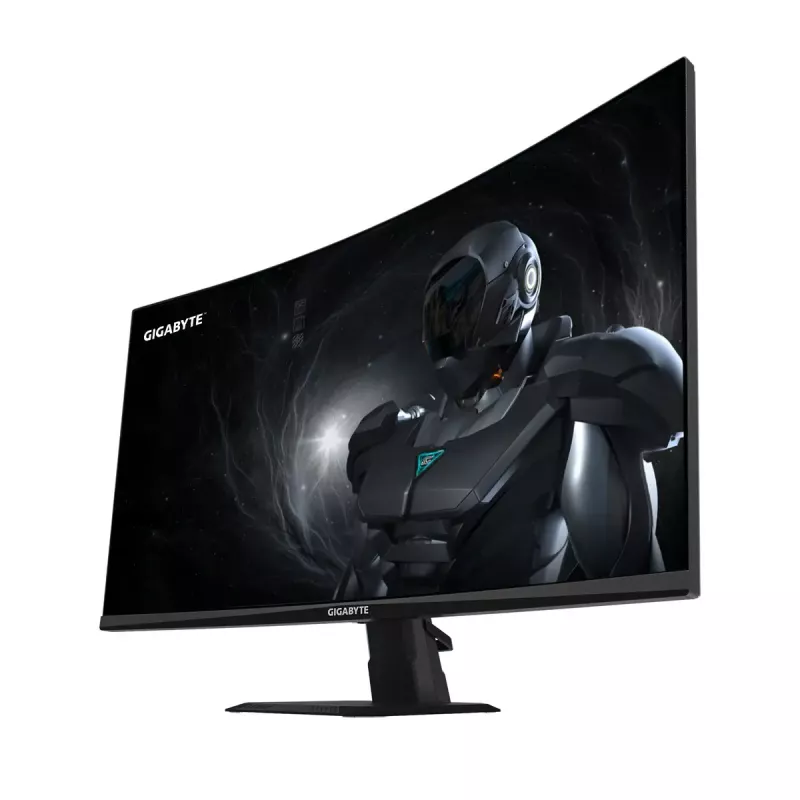 GIGABYTE GS27FCA 27 colių FHD lenktas žaidimų monitorius - 1920 x 1080, 200Hz, 1, 250 cd/m², FreeSync Premium, HDR Ready, HDMI 2.0, Displayport 1.4