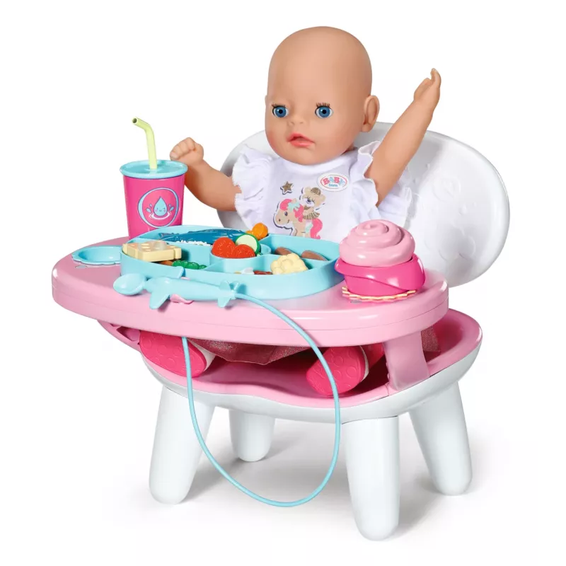 BABY born Pietų stalas, Lėlės stalas, 3 m., Reikalingos baterijos, Garso efektai, Šviesos efektai