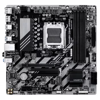 GIGABYTE B840M D3HP WIFI6E Micro ATX pagrindinė plokštė — AMD Socket AM5, B840, 4x DDR5 iki 8200MHz OC, 2x PCIe 4.0 M.2, Wi‑Fi 6E, 1GbE
