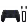 „Sony DualSense“ žaidimų pultas, juodas – „Bluetooth“ / USB, PS5 ir PC, USB-C, įmontuota ličio jonų baterija