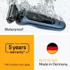 Foil shaver BRAUN Series 5 52-B1650S — 3-peiliukų, Li-Ion baterija, šlapiam ir sausam skutimuisi, kirptuvas, mėlynas