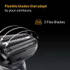 Foil shaver BRAUN Series 5 52-B1650S — 3-peiliukų, Li-Ion baterija, šlapiam ir sausam skutimuisi, kirptuvas, mėlynas