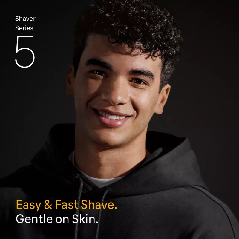 Foil shaver BRAUN Series 5 52-B1650S — 3-peiliukų, Li-Ion baterija, šlapiam ir sausam skutimuisi, kirptuvas, mėlynas