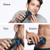 Foil shaver BRAUN Series 5 52-B1650S — 3-peiliukų, Li-Ion baterija, šlapiam ir sausam skutimuisi, kirptuvas, mėlynas