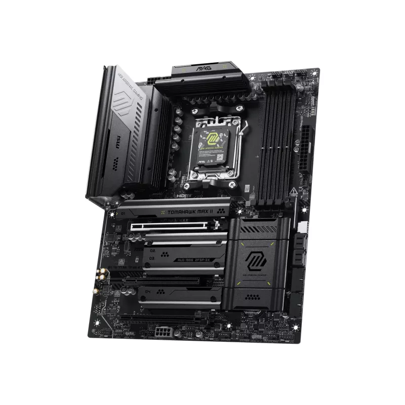 Pagrindinė plokštė MSI MAG B850 TOMAHAWK MAX WIFI II — AMD B850, lizdas AM5, ATX, DDR5, Wi‑Fi 7, 5GbE