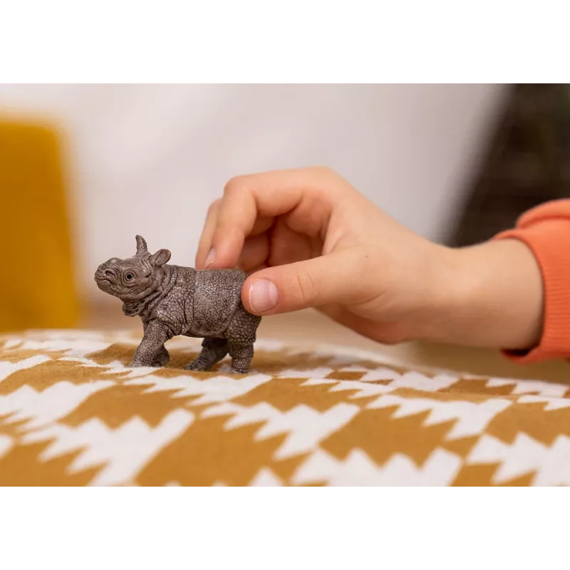 schleich WILD LIFE Indijos raganosio jauniklis, 3 metai, Safari, laukinių gyvūnų / nuotykių žaislai, Pilka, Plastikas