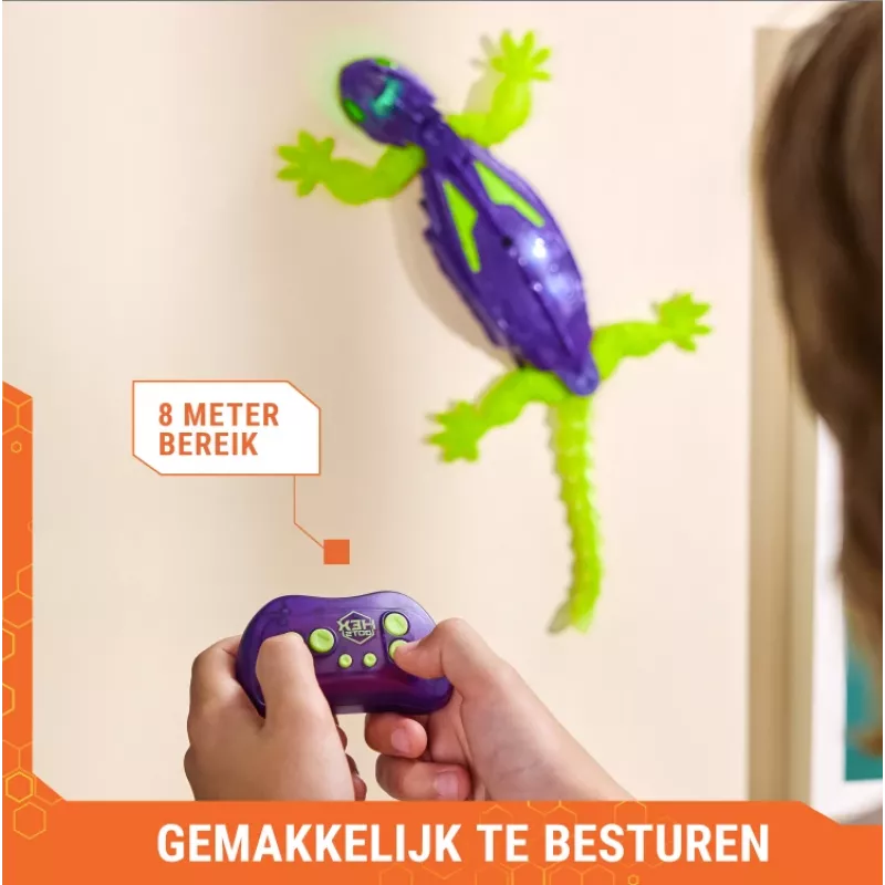 HEX BOTS Švytintis tamsoje gekonas, įkraunamas nuotolinio valdymo robotas vaikams, lipa sienomis pokštų žaislams ir žaidimams, RC robotas berniukams ir mergaitėms nuo 4 metų