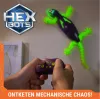 HEX BOTS Švytintis tamsoje gekonas, įkraunamas nuotolinio valdymo robotas vaikams, lipa sienomis pokštų žaislams ir žaidimams, RC robotas berniukams ir mergaitėms nuo 4 metų