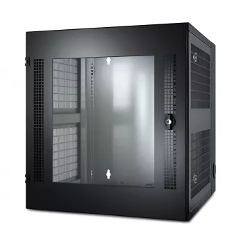 APC NetShelter 13U sieninė spinta stiklinėmis durelėmis dvigubai atverčiama serverio gyliui